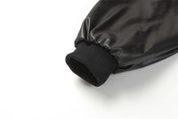 Men's High Street Fashion Design Sense Niche Punk Motorcycle Color Matching PU Leather Jacket