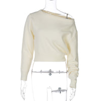 Women's Fashion Simple Elegant Slim-fit Long Sleeve Top