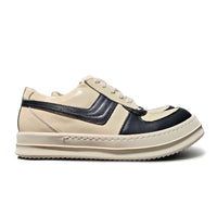 Men's Low-top Calfskin Platform Lace-up Shoes