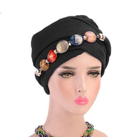 Balinese wrap head scarf hat