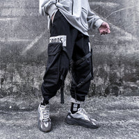 Casual Loose Straight Pants Men's Sports Beamed Pants