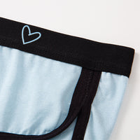 Cute Girl Pure Cotton Heart-shaped Seamless Briefs