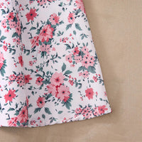 Retro Sleeveless Printed Button A Line Dress