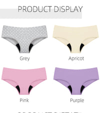 Women's Minimalist Printed Leak Proof Menstrual Underwear