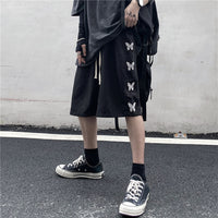 Shorts Men's Trend Hip Hop Butterfly Print Personality