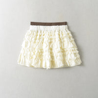 New Women's American Cream Stitching Secret Exam Skirt