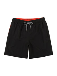 Solid Color Lined Men Swim Trunkscomfortable No Awkward Bulges Relaxed Fit And Quick Drying