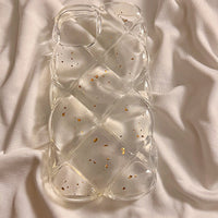 Advanced Rhombic Gold Foil Glitter Mobile Phone Case