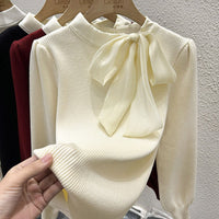 New Stylish Puff-sleeve Top Base-layer Sweater