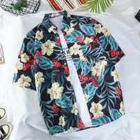 Retro Men's And Women's Loose Couple's Seaside Shirt