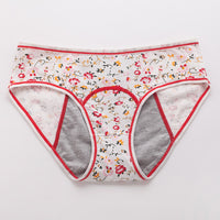 Fashion Ladies Floral Printed Physiological Underpants