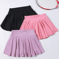 Yoga Set Tennis Skirt Anti-Exposure Fake Two-Piece Running Skort