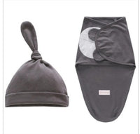 Baby Swaddle Blanket Cap Newborn Swaddling Bag Sleep Sack