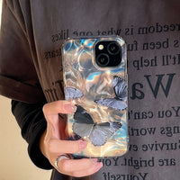 Water Ripple Laser Butterfly Phone Case