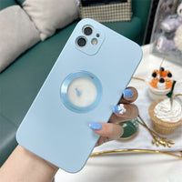 Lens All-inclusive  Liquid Tpu Window Phone Case