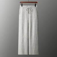Business Mens Casual Double-Faced Wool Knit Sweater With Zipper In Solid Colors