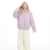Lapel Cashmere Cotton-padded Coat Women