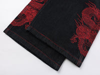 Retro Street-wear Embroidered Hip-hop Unisex Niche Street Dance Baggy Skateboard Jeans