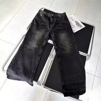 Washed Black Straight Deconstructing Dirty Mud Texture