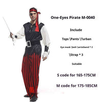 Adult Men's And Women's Fancy Dress Ball Performance Costume Captain Costume