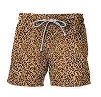 Summer Advanced 3D Printing Leopard Print Men's Shorts