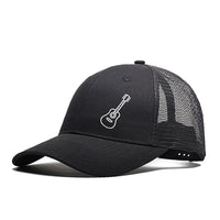 Pure Cotton Six Pieces Mesh Cap Black Forest Embroidery