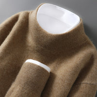 Men's Casual Loose-Fitting Cashmere Base-Layer Sweater