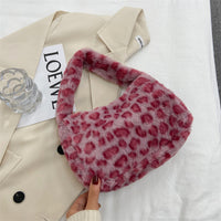 Handbag Fashion Shoulder Bag Casual Retro Plush Underarm Bag