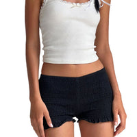 Elastic Waist Close-fitting Sexy Dopamine South Korea Girly Style Casual Shorts