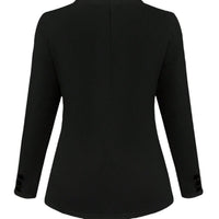 Solid Color Polo Collar Suit Long Sleeve All-matching Slim Fit Coat