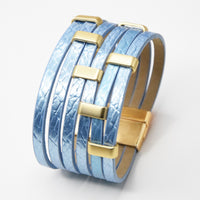 Multi-layer PU Leather Bracelet For Layered Styling