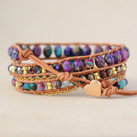 Stone Hand-woven Multi-layer Leather Chain Jewelry Bracelet