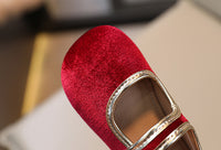 Elegant Sweet Leather Shallow Mouth Classic Style Princess Shoes