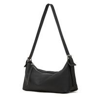 Vegetable-tanned Cowhide Hobo Bag With A Belt-attachable Design