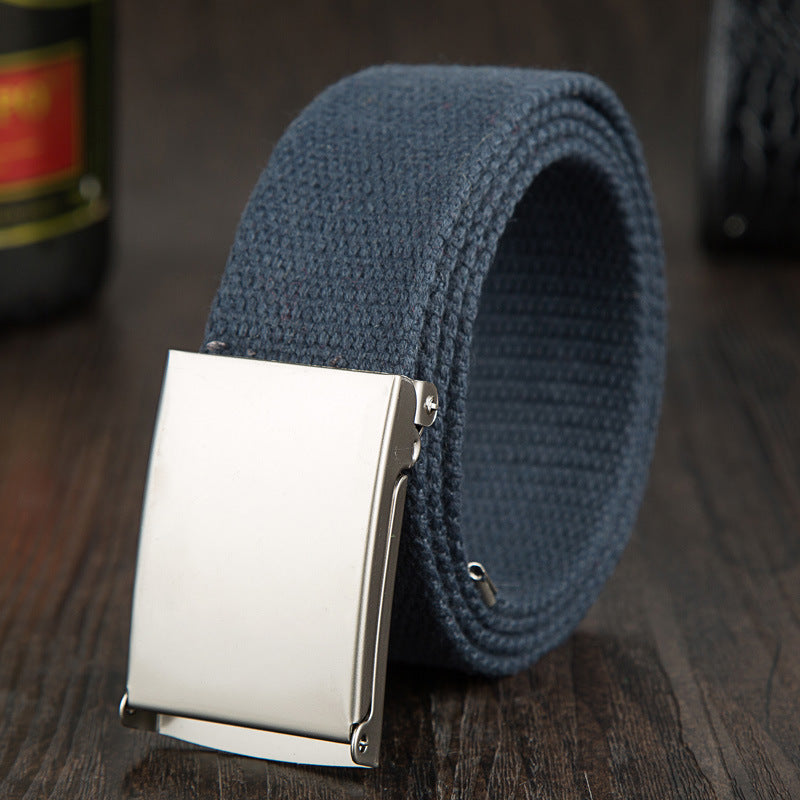 Matt Buckle Canvas Belt Candy Color