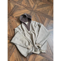 Hooded Sweater Men's Patchwork Coat