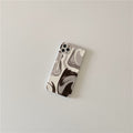 Cold Wind Black Grey Smudge Mobile Phone Case