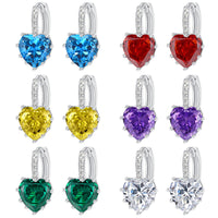 Women's High-End Light-Luxury Silver Heart Ear Clips