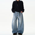 Classic Washed Machete Jeans For Men And Women