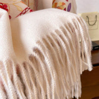 Autumn And Winter Plant Flowers Embroidered Retro Artistic Ethnic Style Cashmere-like