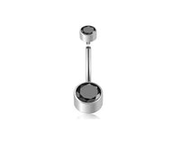 Double-headed Zircon Puncture Internal Thread Titanium Alloy Navel Stud