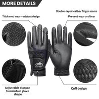 Ladies' Leather Equestrian Gloves