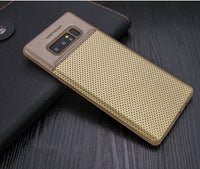 Leather note8 protective shell