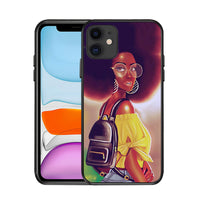 Compatible with Apple, Suitable for iPhoneX black girl phone case