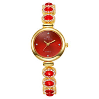 Women's Bracelet Round Dial Diamond Advanced Quartz Watch