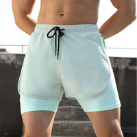 Running Leisure Summer Double-layer Stretch Shorts