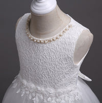 spring and summer girls princess dress wedding dress flower girl dress in the children's dress show birthday pettiskirt