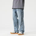 Men's Casual Trend Baggy Straight Trousers