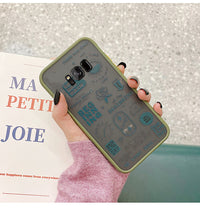 English label frosted phone case