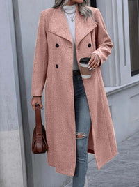 Woolen Long Slim-fit Women's Coat